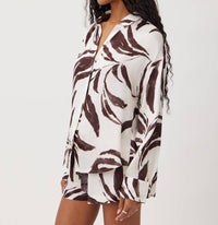 Bella Dahl - Contrast Oversized Button Down Shirt
