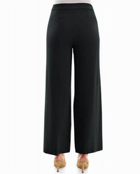 Nicole Miller - Claire Stretch Crepe Wide Leg Pants