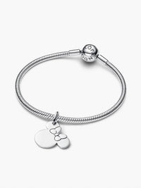 Pandora Disney Minnie Mouse Engravable Dangle Charm in silver - women's jewelry - view 4