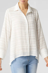 Coco + Carmen - Lee Frayed Stripe Chiffon Shirt