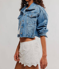 Free People Eyes On You Skort in white - women's shorts - alternate view