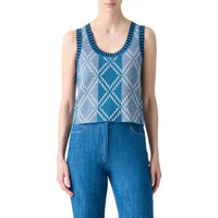 Akris Punto - Merino Diamond Jacquard Knit Sweater Set