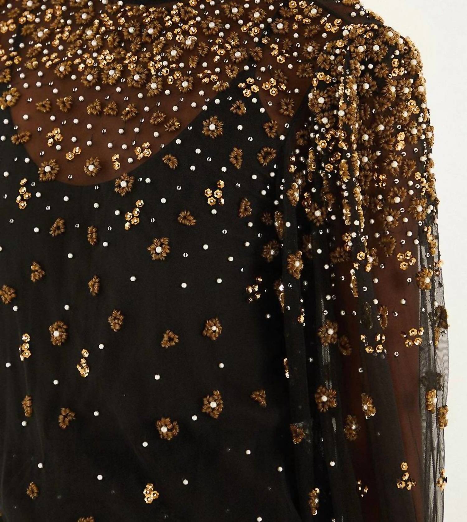 Farm Rio - Embroidered Bubble Tulle Blouse