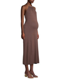 Emilia George - Emmi Halter Midi Maternity Dress