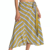 ASTR Teagan Skirt in moss stripe - women's skirt