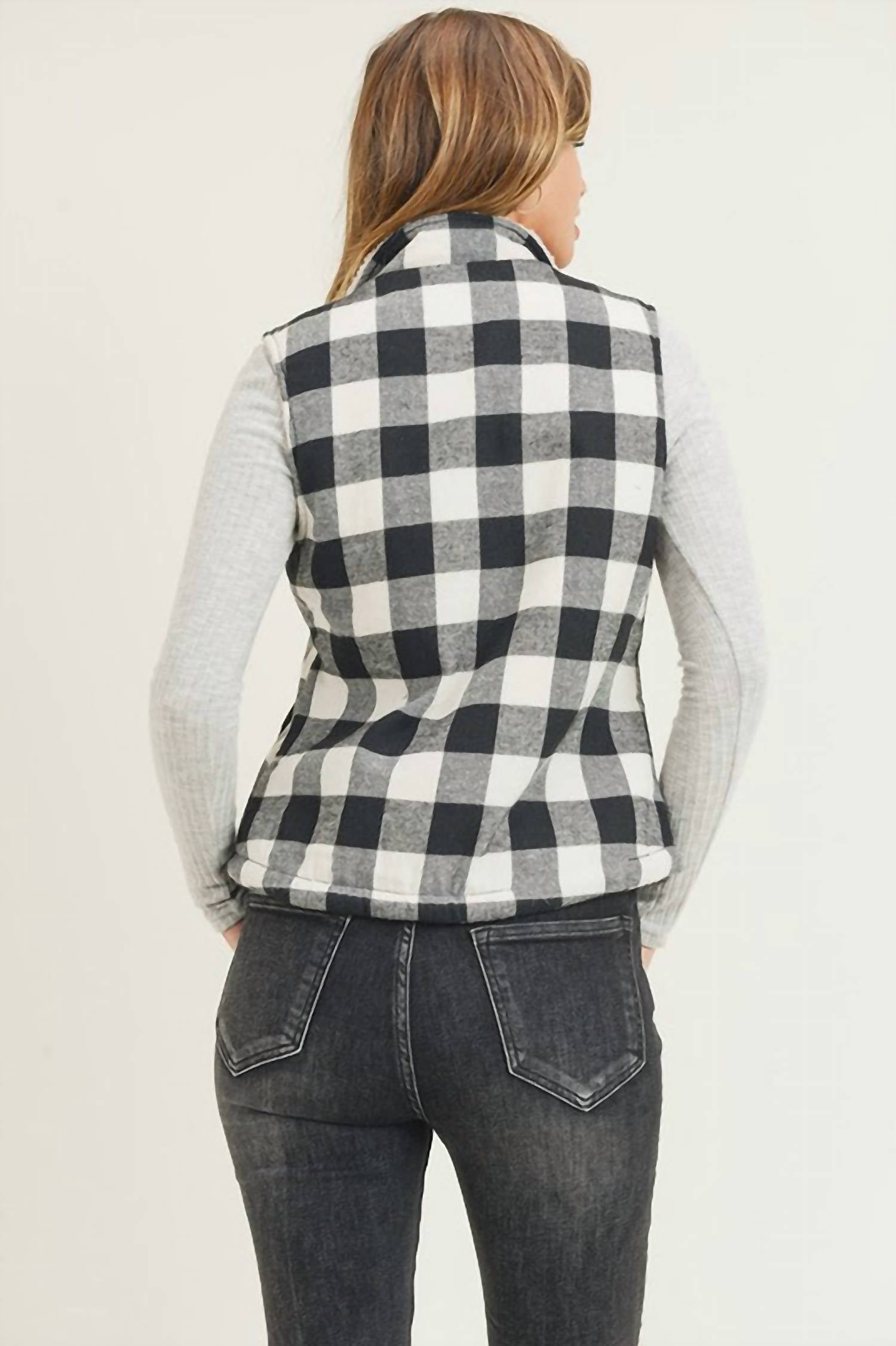 Risen - Checks Out Sherpa Vest