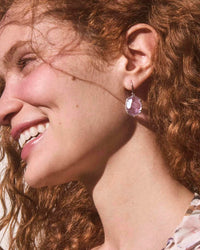 Kendra Scott - Women's Daphne Amethyst Frame Drop Earrings