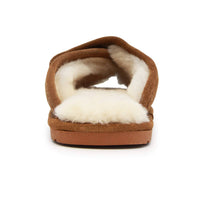 Lamo Women's Premium Sheepskin Wrap Slide in chestnut - women's shoe - alternate view