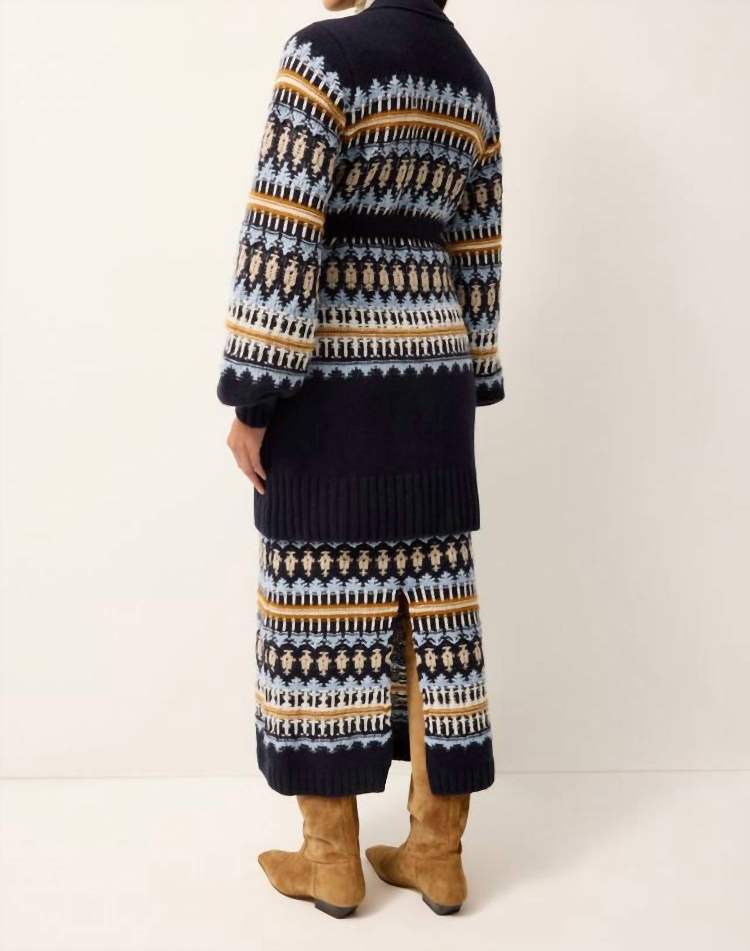 Marie Oliver Ferne Cardigan in sea - women's cardigan - view 4