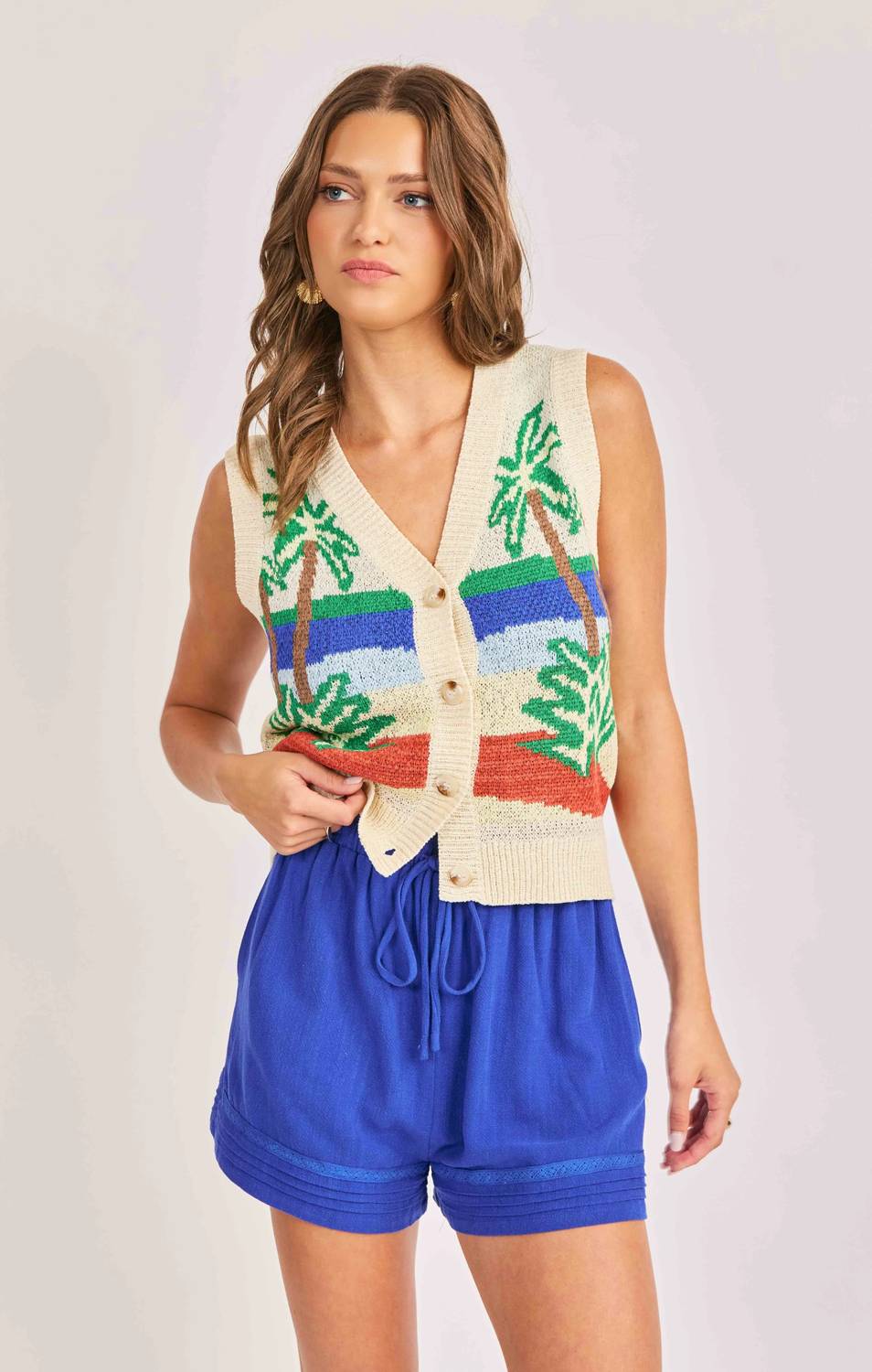Sadie & Sage - Palms Sweater Vest