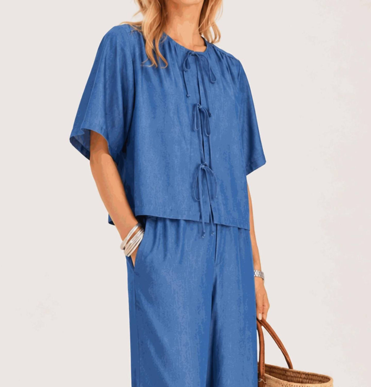 Fifteen Twenty - Women's Nadine Bow Detail Top