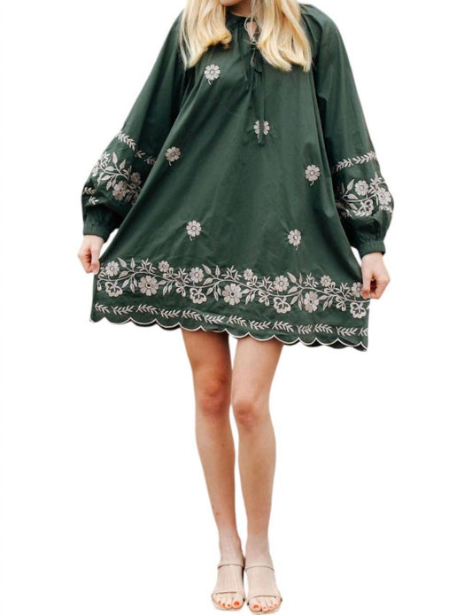 Mable - Embroidered Dress