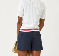 Lilly Pulitzer - Miko Cable Knit Lobster Embroidery Top