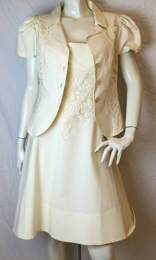 Tomaso Stefanelli - Women's Sleeveless Crochet Cotton Dress