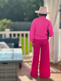 Amelia K. Luxe - Barbiecore Trousers