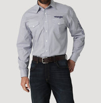 Wrangler - Logo Long Sleeve Button Down Shirt