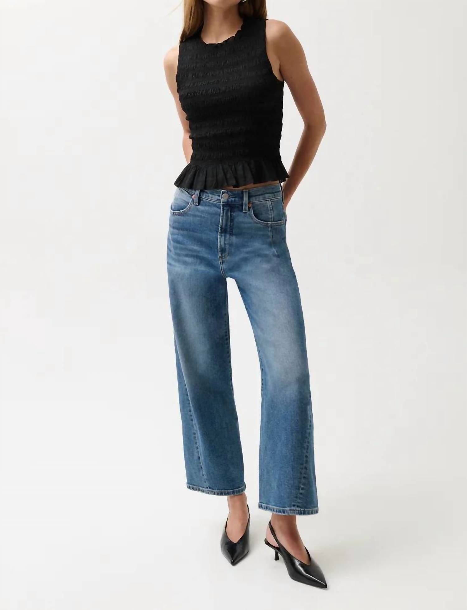 Pistola - Kyra High Rise Bowed Leg Jeans