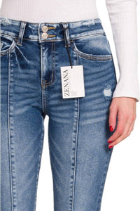 Zenana - Fabulous Front Seam Stretch Bootcut Jeans