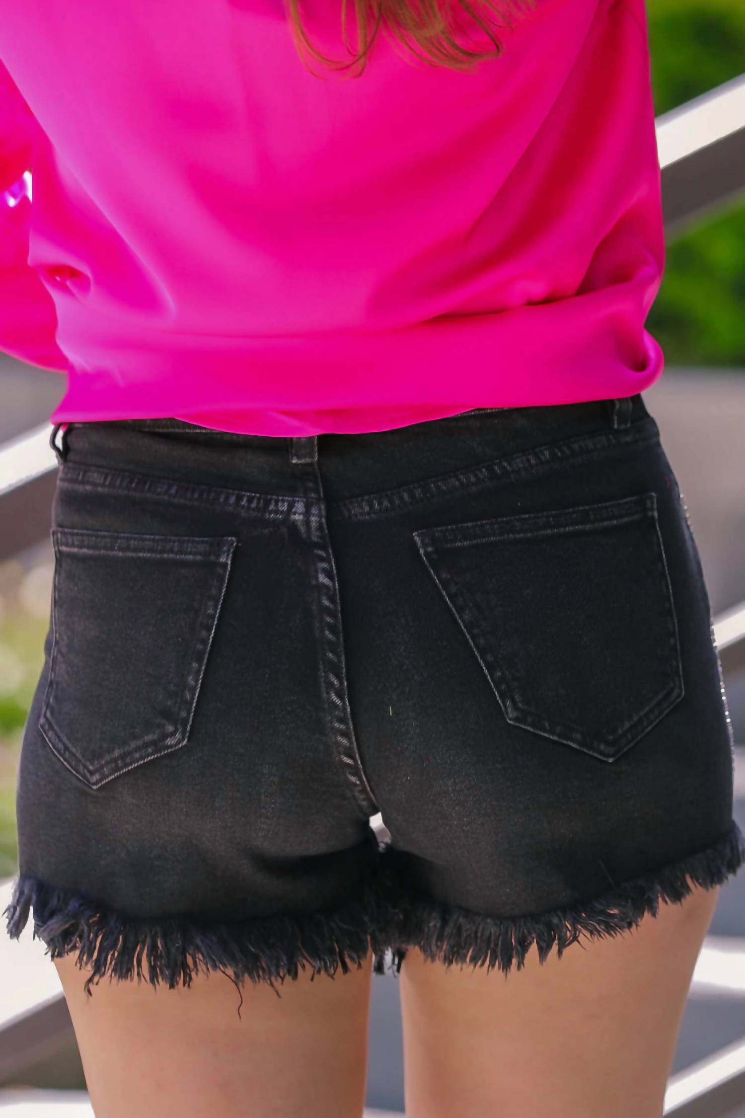 Jess Lea - Jovie Fringe Rhinestone Shorts