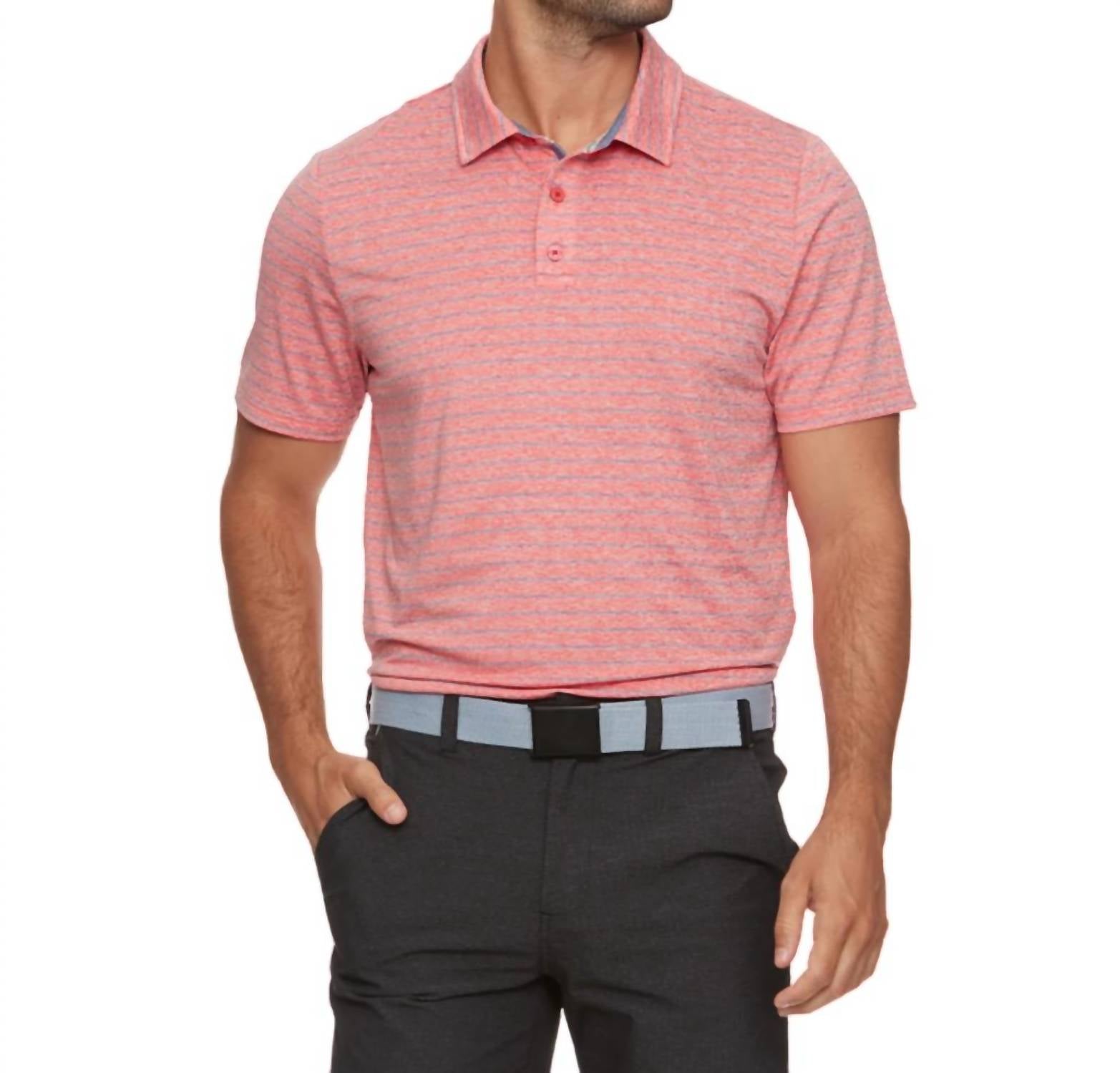 Flags & Anthem - Wilmington Striped Performance Polo Shirt