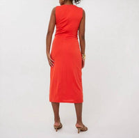 Esqualo - Side Gather Scoop Neck Dress