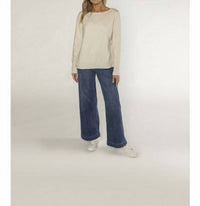Matty M Lena Sweater in ivory - women's sweater - alternate view