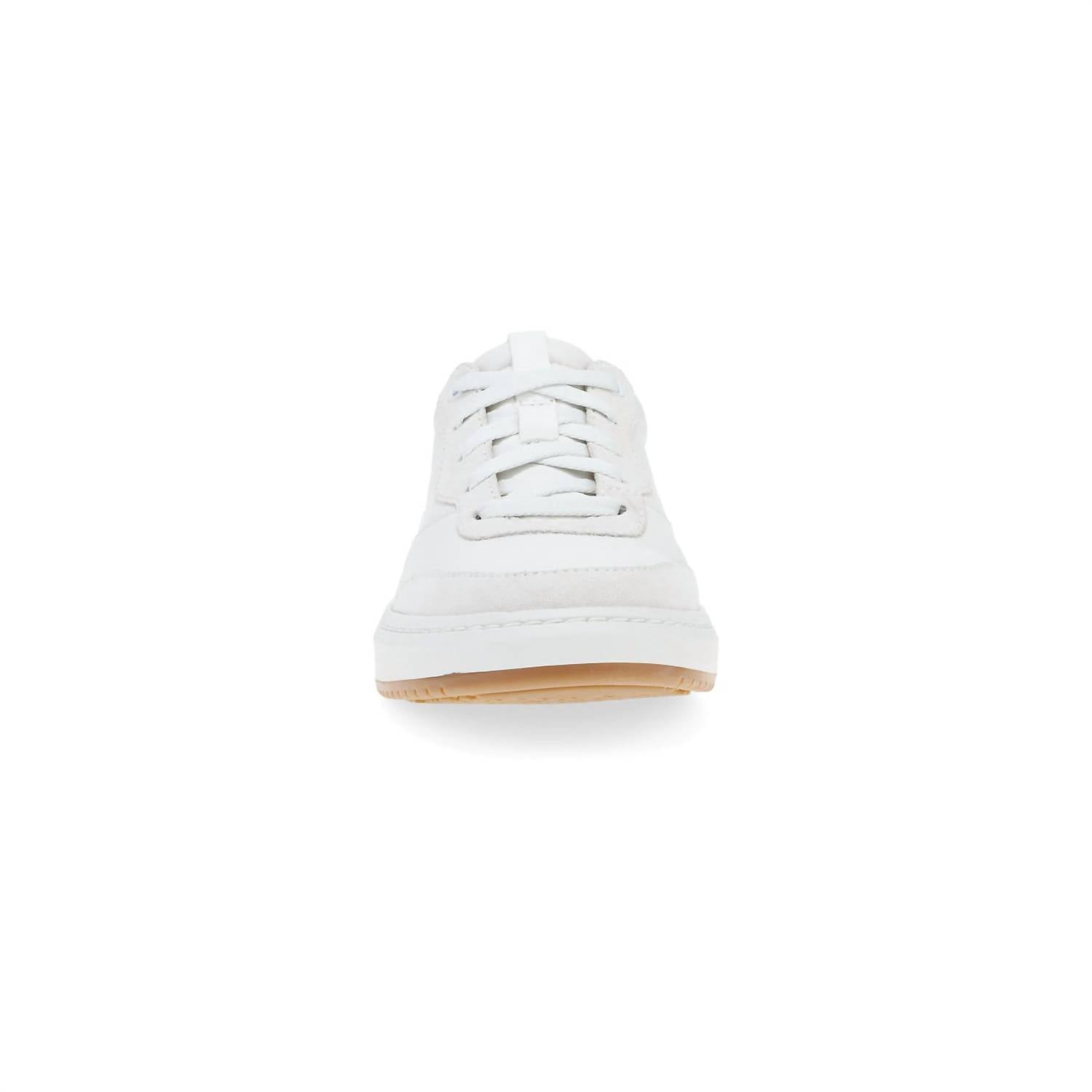 dansko Women's Josey Leather Sneaker in white - women's sneaker - detail view