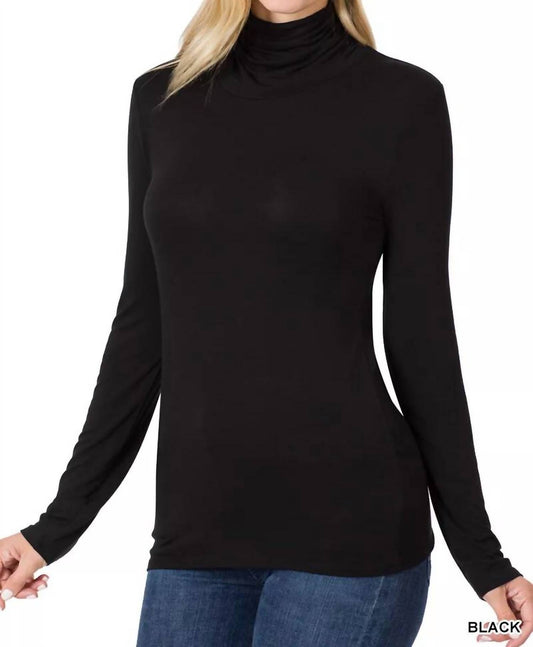 Zenana - Luxe Rayon Turtleneck Top