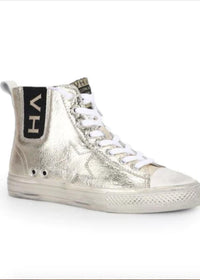 Vintage Havana Women's Hightop Sneakers in gold foil - women's sneaker