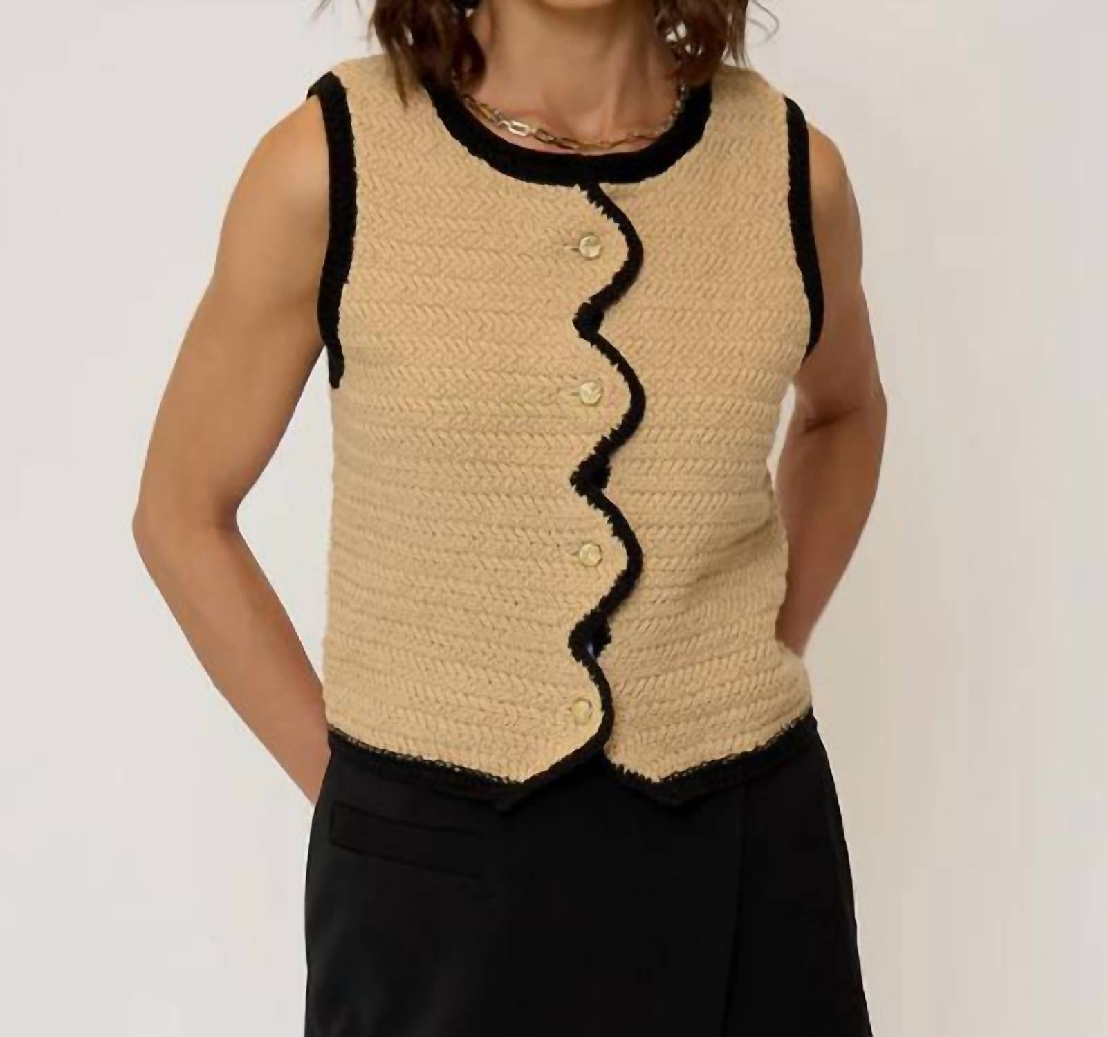 Central Park West - Rose Scallop Edge Tank