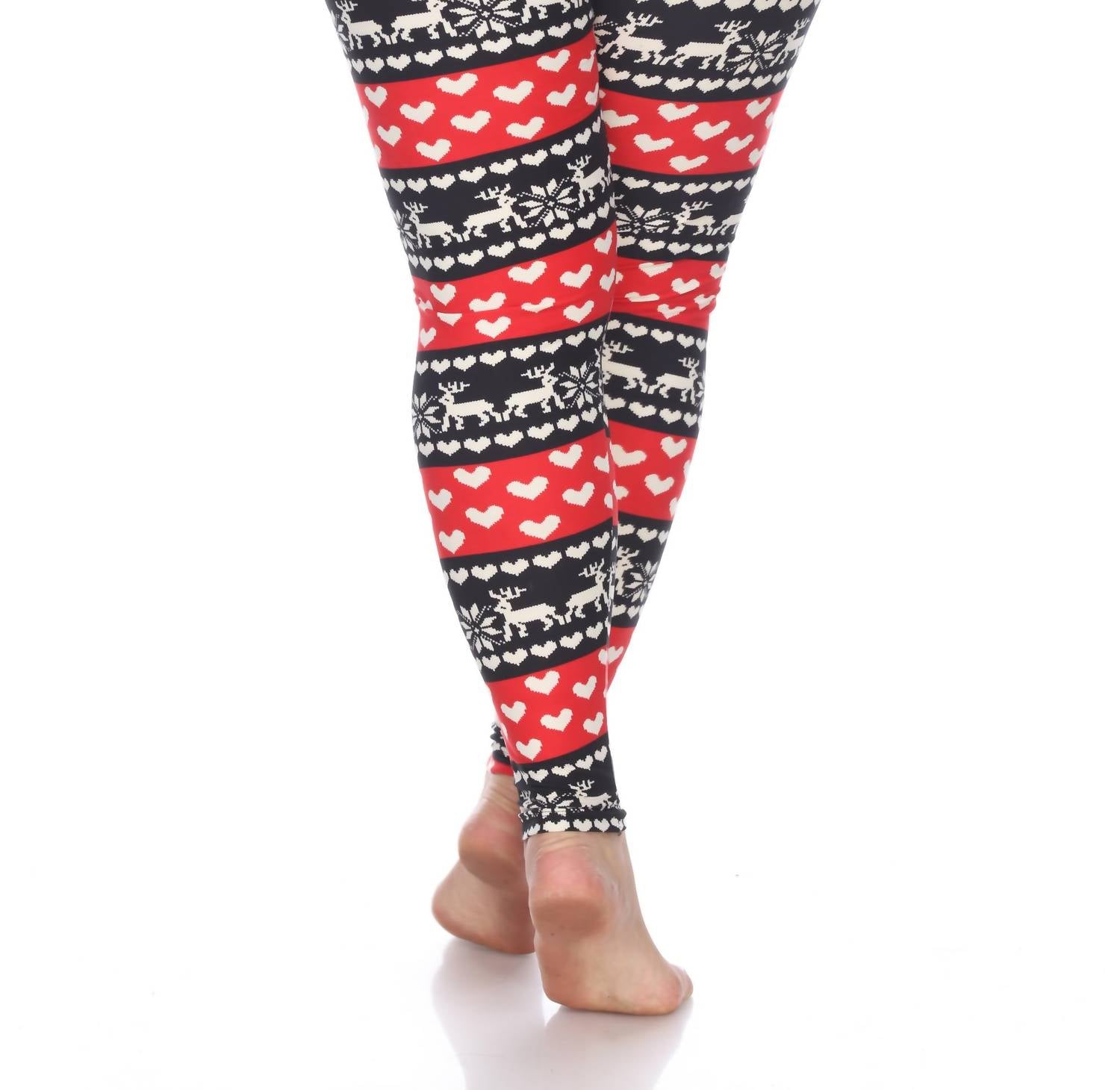 White Mark - Printed Leggings - Plus