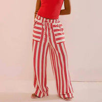 Rosa Clothing - Striped Beach Wide Leg Trousers