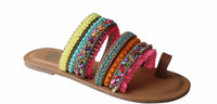 Camel Threads Women's Boho Flat Sandals in camel - women's sandal