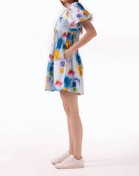 Celina Moon Jane Mini Dress in sky agadelle - women's dress - alternate view