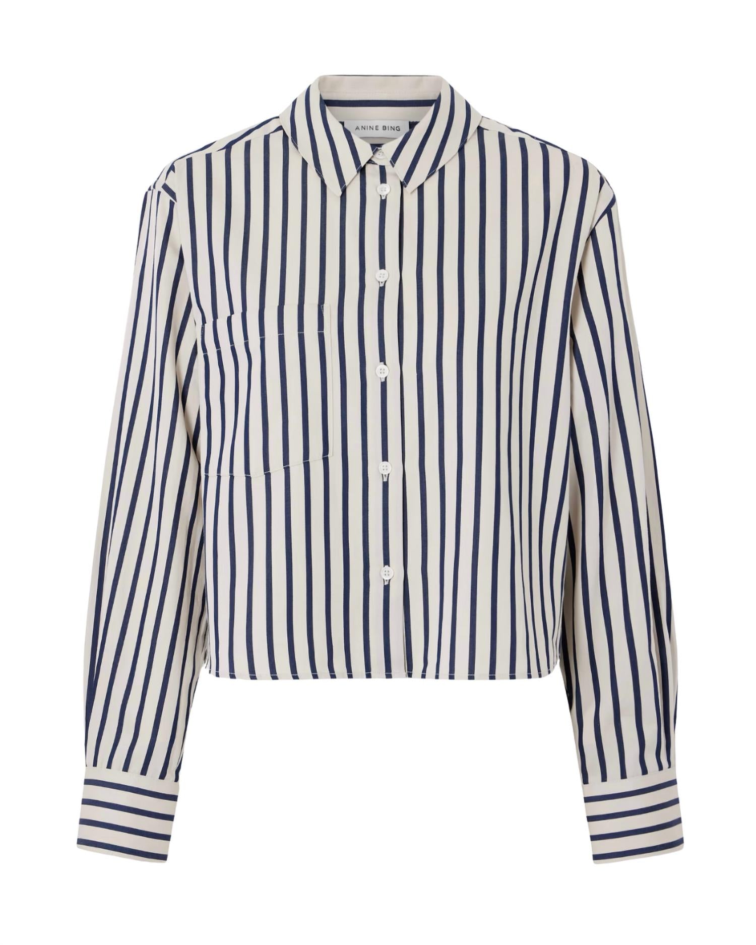 Anine Bing - Essie Cropped Shirt