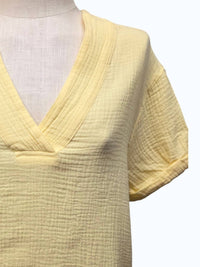 Dear John Denim - Women's Gauze Drop Sleeve V Neck Tee