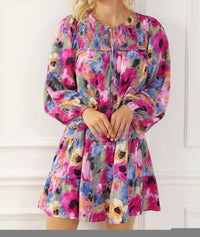 Entro - Orchid Floral Dress