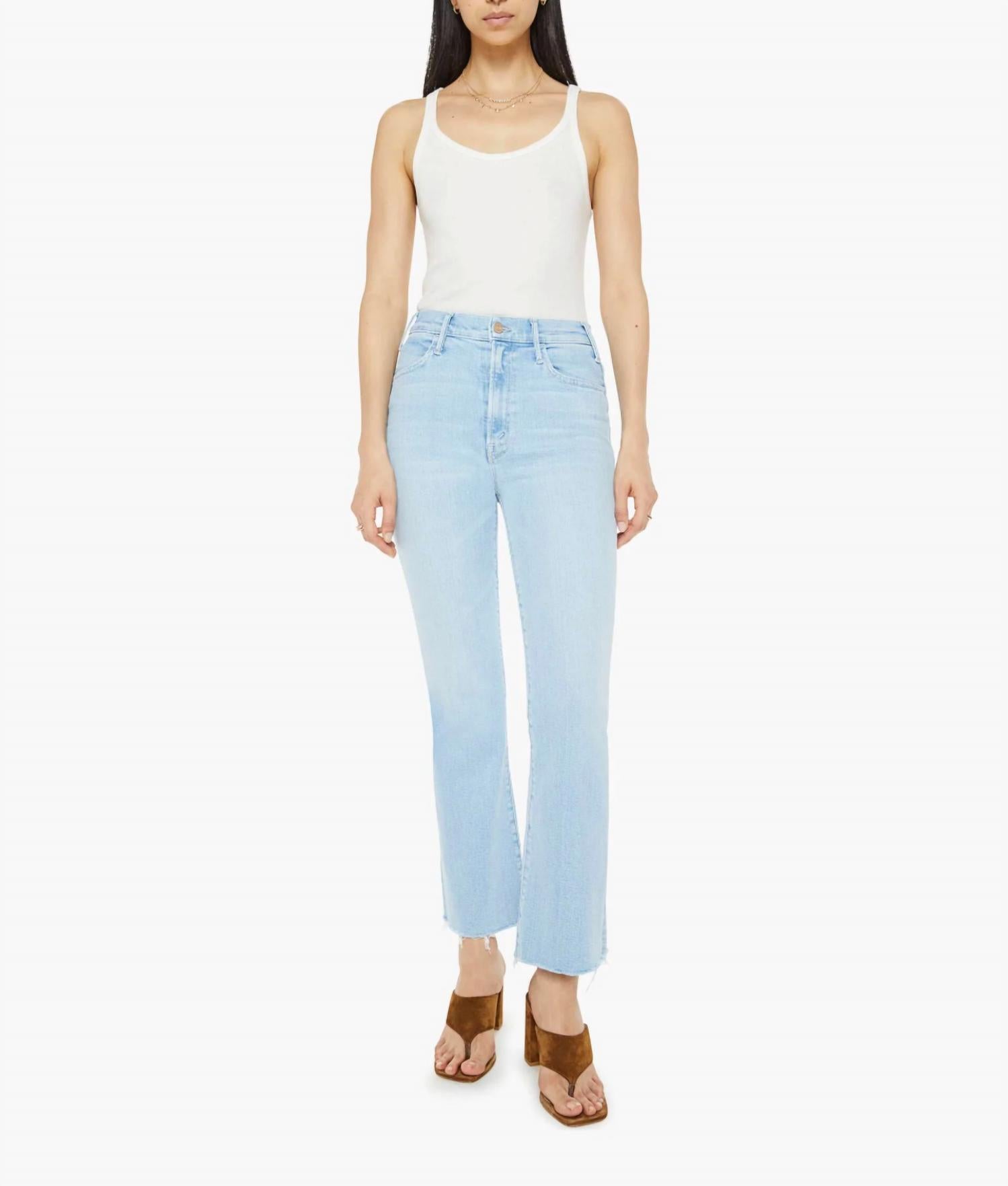 Mother - The Hustler Ankle High Rise Fray Jeans