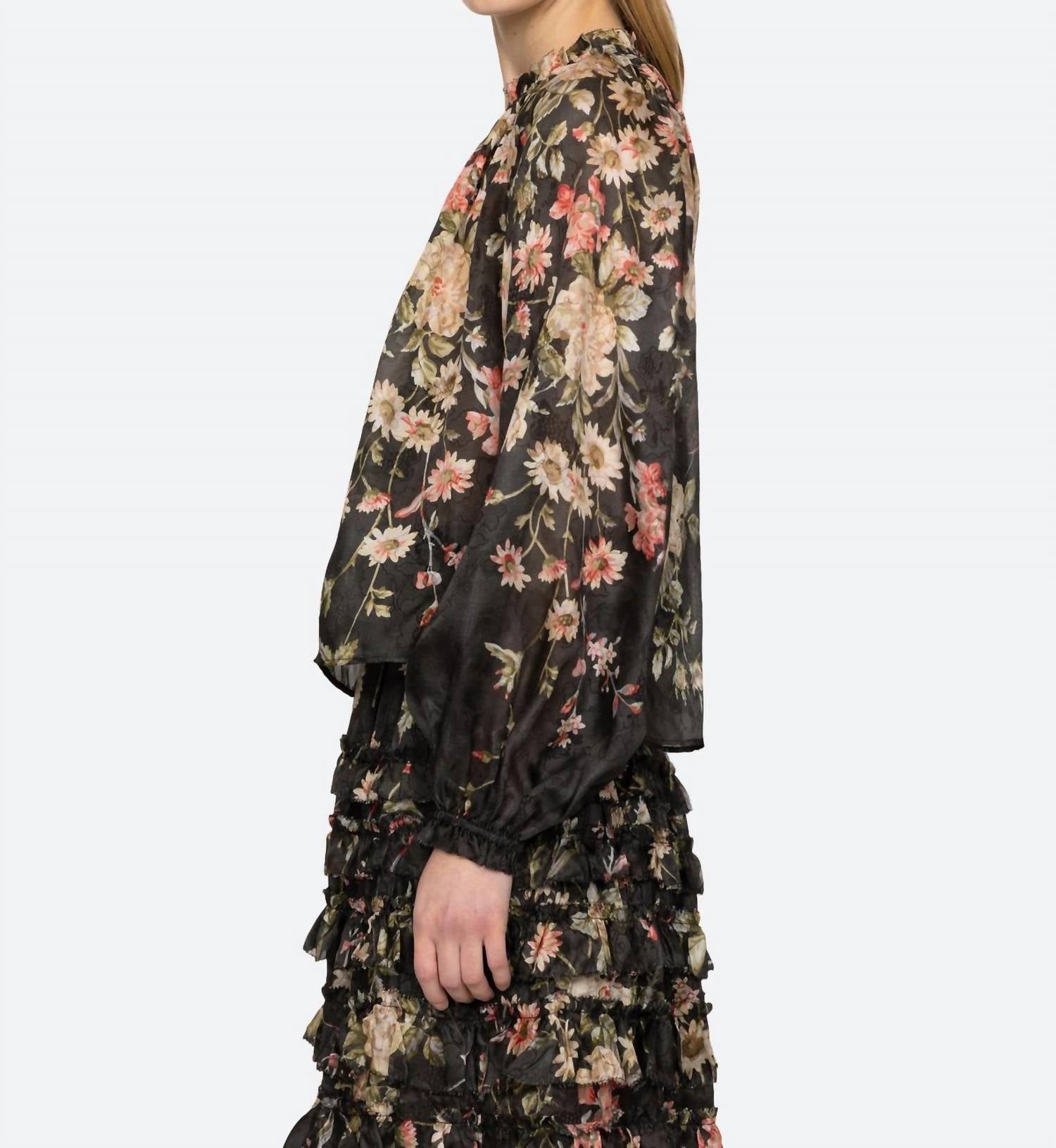 Sea - Jolie Print Long Sleeve Top