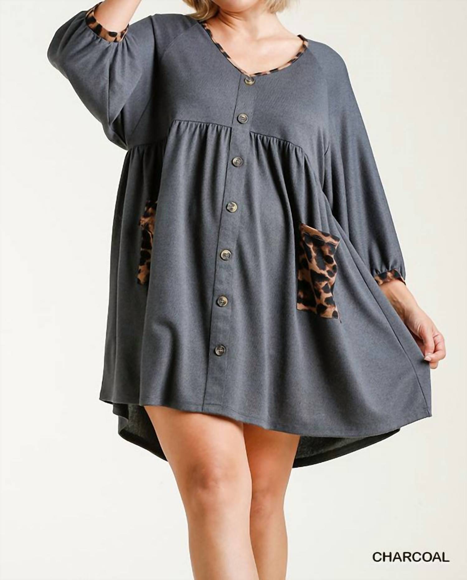 Umgee - Leopard Pocket Dress