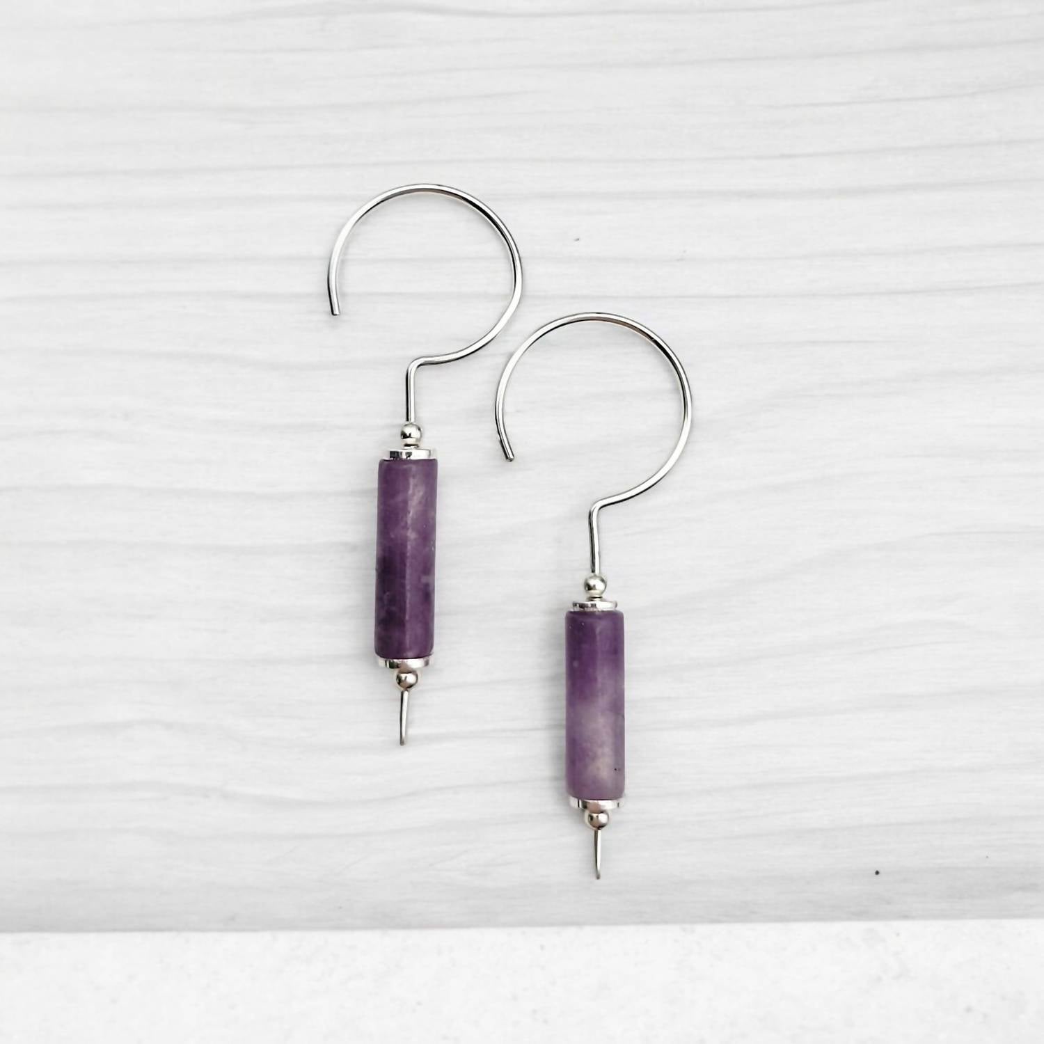 Bijou By Sam - Women's Tube Drop Threader Earrings