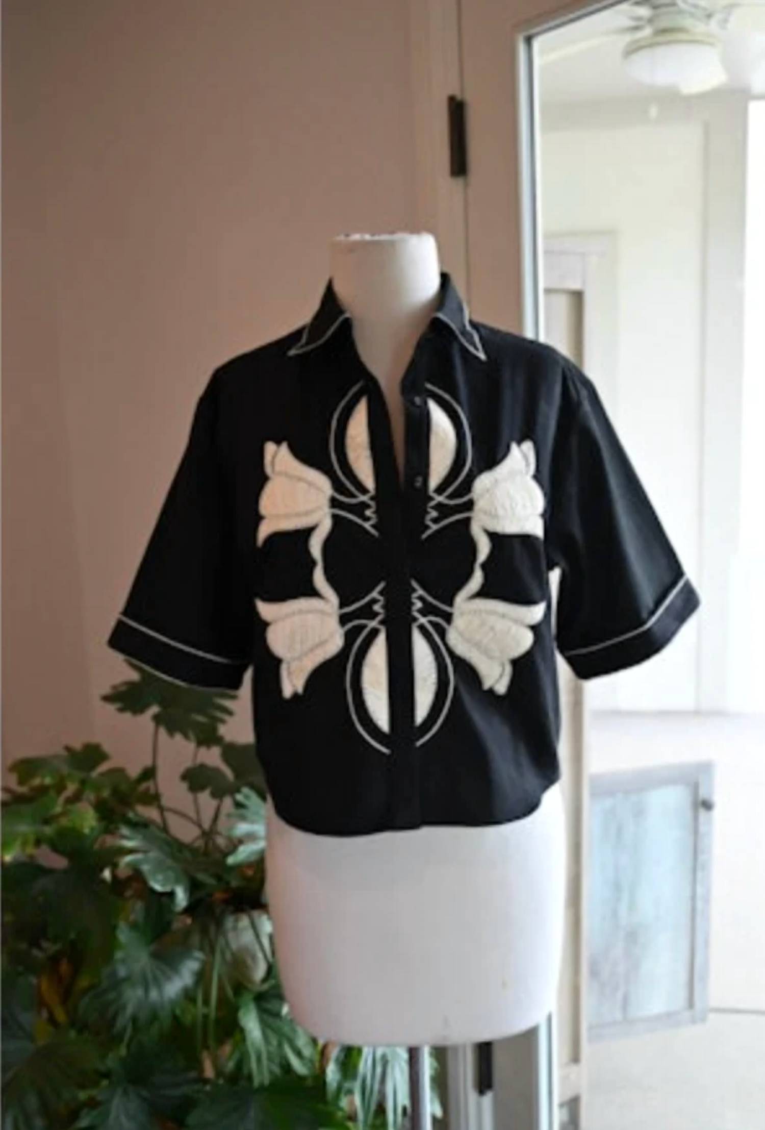 Never A Wallflower - Florentine Button Down Top