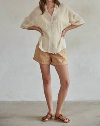 By Together - Fishnet Short Sleeve Top