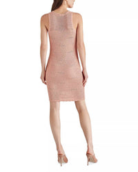 STEVE MADDEN Ronnie Sleeveless Sweater Dress in blush pink - women's dress - detail view