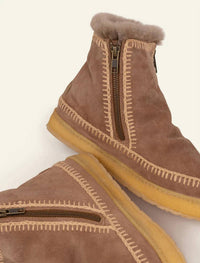 Laidback London - Women's Setsu Crochet Side Zip Ankle Boot