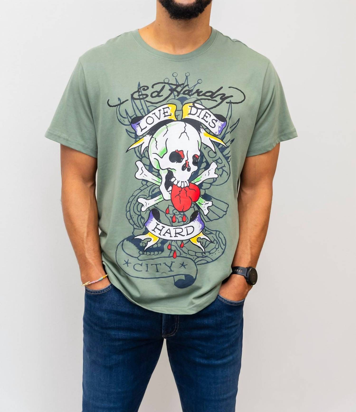 Ed Hardy - Heart Skull Tee