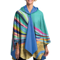 Raincaper - Ettavee Rainbow Riviera 1 Long Sleeve Poncho