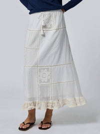 Lingua Franca - Louisa Heirloom Patchwork Maxi Skirt