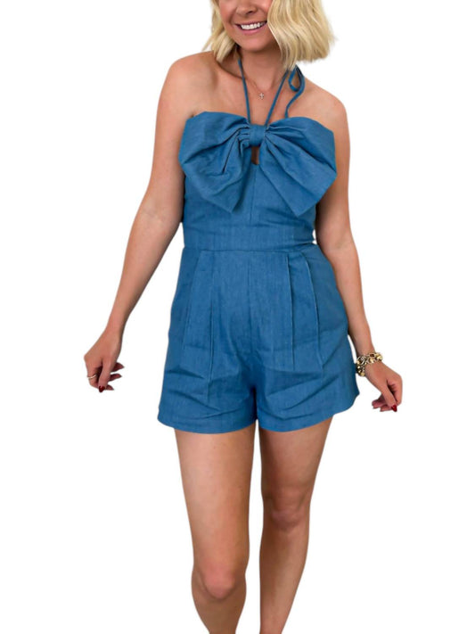 Endless Blu. - Wrapped With Care Bow Romper