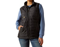 ARIAT Women's Cordura Ripstop Insulated Vest in black - women's jacket